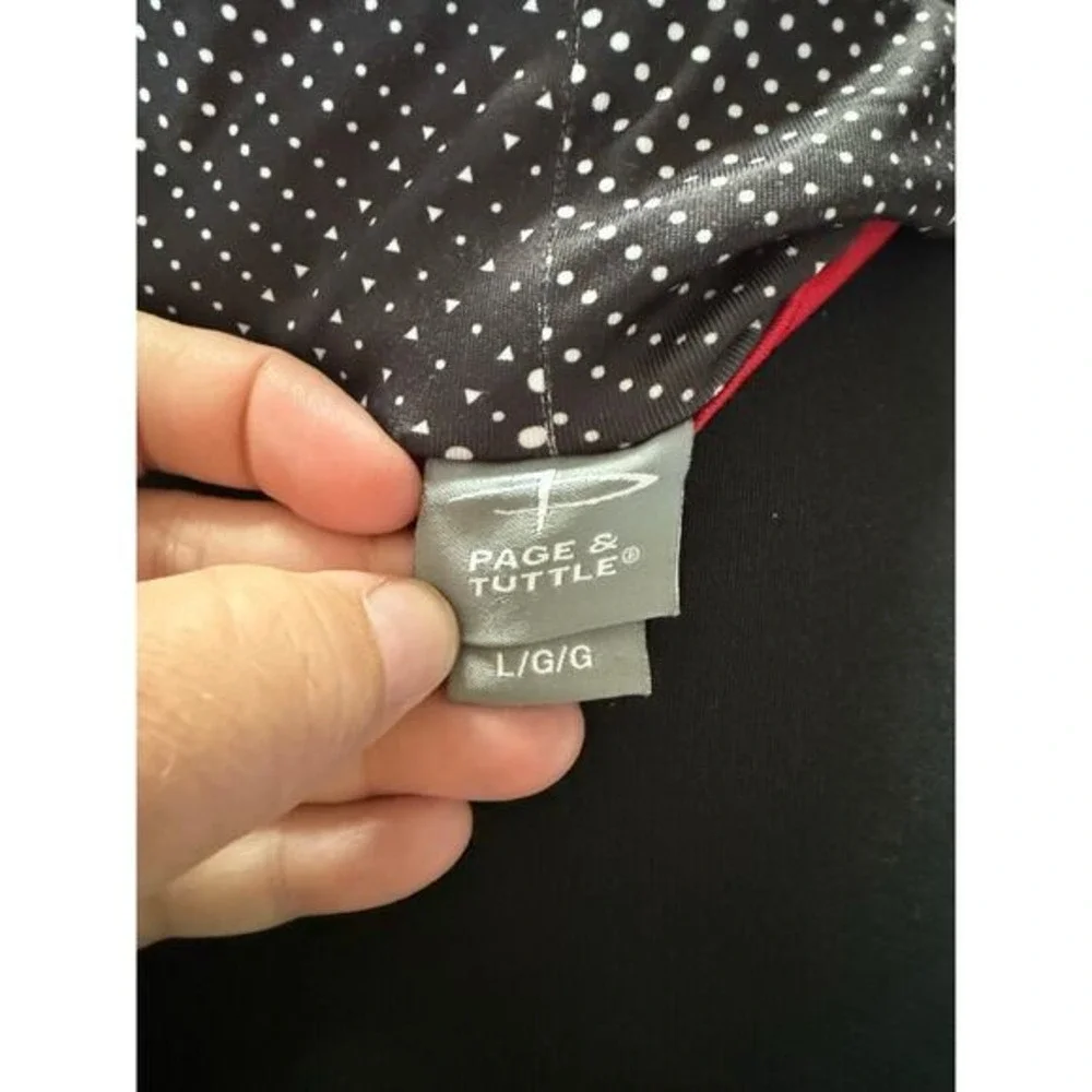 Page & Tuttle black and white polka dot golf skort athletic outdoor tennis prep‎